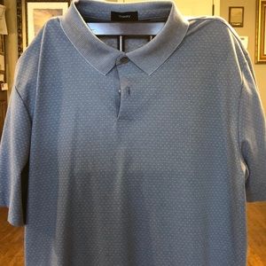 Theory brand polo shirt light grey XL
